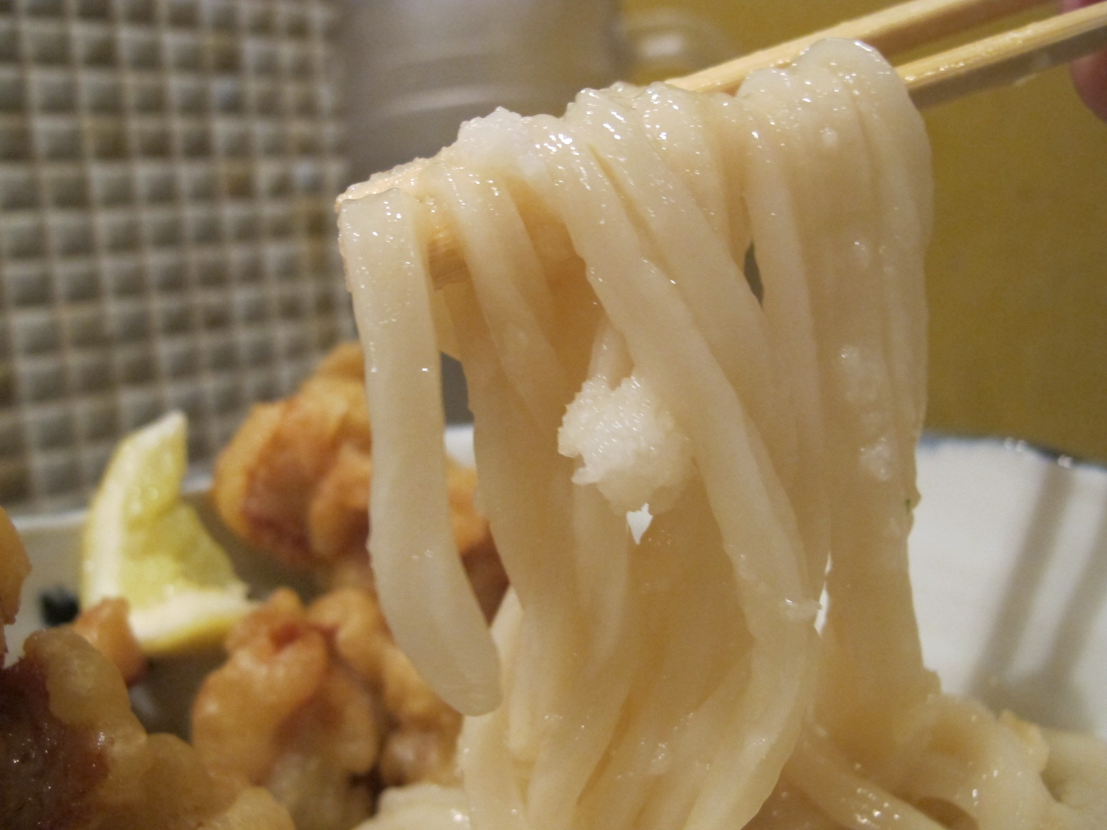 雞天婦羅烏冬(とり天ぶっかけうどん)(800円) (3)